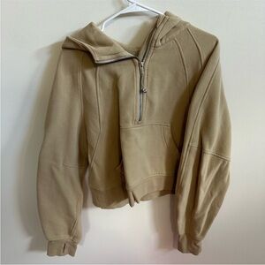 Lululemon tan Scooba hoodie size M/L